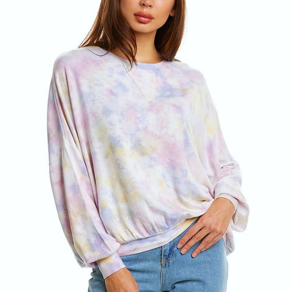 Young Fabulous & Broke Pastel Water Color Sweatshirt NWT Women's Size Small S